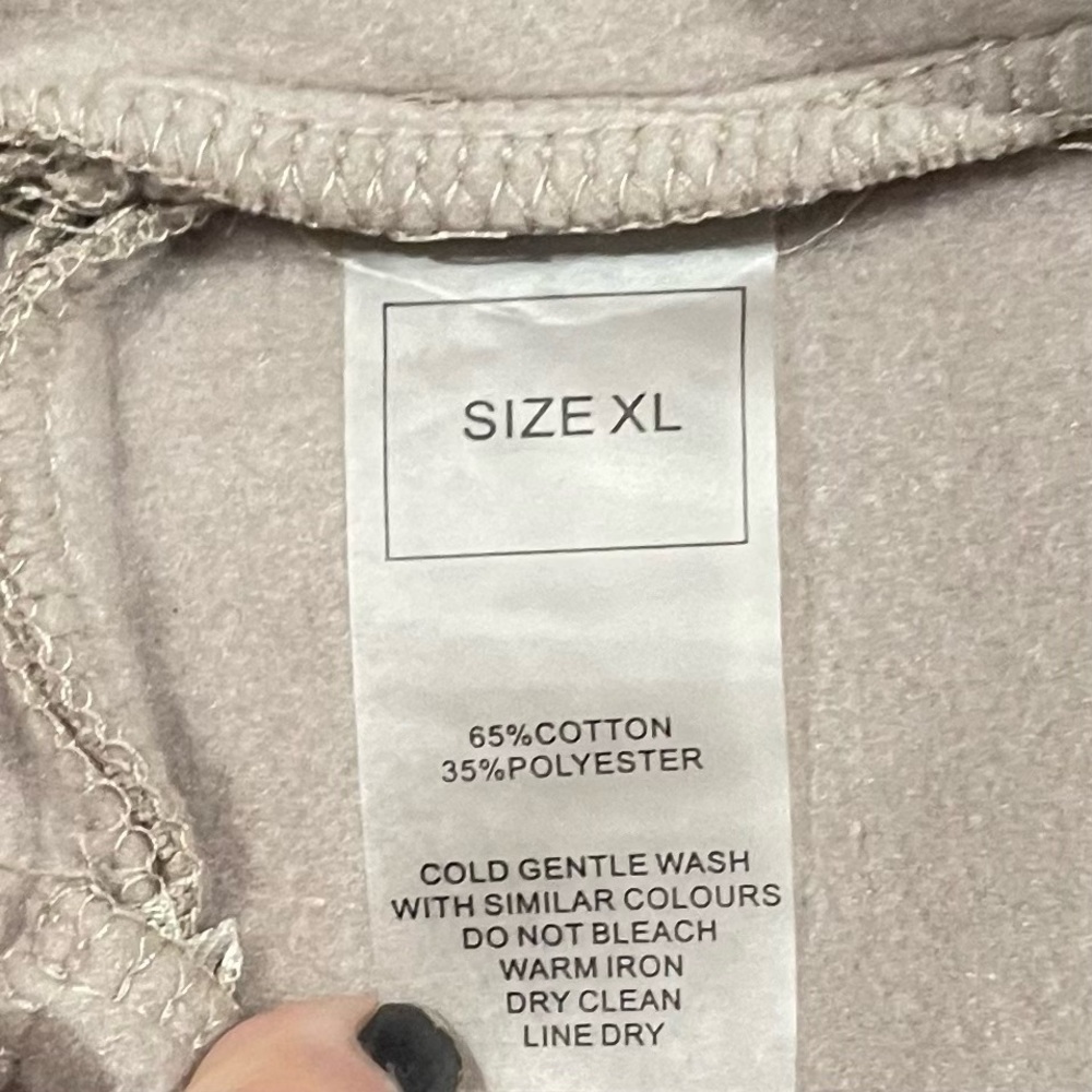 Maniere De Voir Heavyweight Hoodie and Sweatpants Set- Beige - Picture 12 of 15